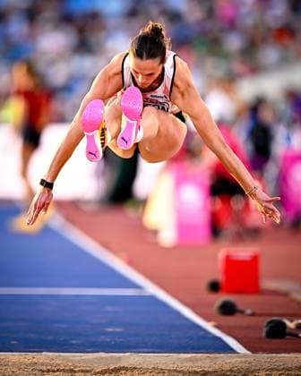 European Athletics Championships Birmingham 2026 - day 1 BIRMINGHAM, ENGLAND - AUGUST 10 : Masson Ilona (BEL) in action during the triple jump qualifiers on day 1 of the Birmingham 2026 European Athletics Championships on August 10, 2026 in Birmingham, England, 10 08 2026  Copyright: xTomasxSiskx