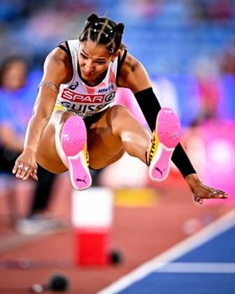European Athletics Championships Birmingham 2026 - day 1 BIRMINGHAM, ENGLAND - AUGUST 10 : Guisse Saliyya (BEL) in action during the triple jump qualifiers on day 1 of the Birmingham 2026 European Athletics Championships on August 10, 2026 in Birmingham, England, 10 08 2026  Copyright: xTomasxSiskx