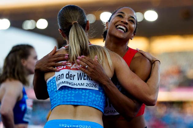 BIRMINGHAM, GREAT BRITAIN - AUGUST 10, 2026 : Salomé KORA (SUI Switzerland) competing in the 100m semi final during the European Athletics Championships at Alexander Stadium on August 10, 2026 in Birmingham, Great Britain. Nordrhein-Westfalen Great Britain Copyright: xLeahxKohringx