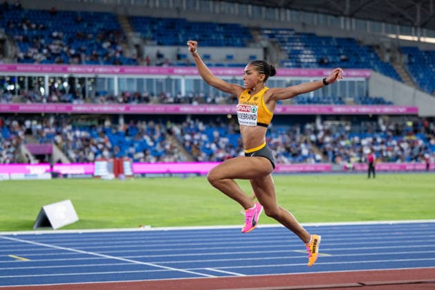 10.08.2026, GBR, Leichtathletik, Europameisterschaft 2026, Abendsession Tag 1, Birmingham Ruth Hildebrand ( Deutschland ), Dreisprung Damen, Qualifikation Birmingham Alexander Stadium England Großbritannien *** August 10, 2026, GBR, Track and Field, 2026 European Championships, Evening Session, Day 1, Birmingham; Ruth Hildebrand, Germany, Women s Triple Jump, Qualifying Round, Alexander Stadium, Birmingham, England, Great Britain Copyright: xNordphoto Memmlerx