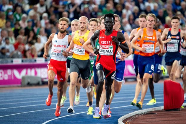 10.08.2026, GBR, Leichtathletik, Europameisterschaft 2026, Abendsession Tag 1, Birmingham Dominic Lokinyomo Lobalu ( Schweiz ), 5000 Meter Lauf Herren, Finale Birmingham Alexander Stadium England Großbritannien *** August 10, 2026, GBR, Track and Field, 2026 European Championships, Evening Session, Day 1, Birmingham; Dominic Lokinyomo Lobalu, Switzerland, Men s 5,000-meter Race, Final, Alexander Stadium, Birmingham, England, Great Britain Copyright: xNordphoto Memmlerx