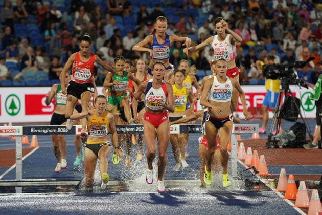 Birmingham , Leichtathletik, Athletics, Track and Field, EAA, Leichtathletik EM Birmingham 2026 European Championships birmingham 2026 , 10.08-17.08.2026, Alexander Stadium Birmingham, Grossbritannien , 3000m Hindernislauf Frauen, 3000m Round 1 Steeplechase Women, Ilona Mononen Finnland Finland FIN Copyright Gladys Chai von der Laage *** Birmingham, Track and Field, Athletics, EAA, 2026 European Athletics Championships in Birmingham, August 10–17, 2026, Alexander Stadium, Birmingham, Great Britain, Women’s 3000m Steeplechase, Round 1, Ilona Mononen, Finland (FIN), Copyright Gladys Chai von der Laage