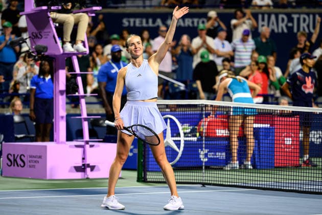 August 10, 2026, Toronto, Ontario, Canada: ELINA SVITOLINA of Ukraine is seen after her victory over Ekaterina Alexandrova in their quarterfinal match at the National Bank Open, part of the Hologic WTA, Tennis Damen Tour at Sobeys Stadium. Svitolina defeated Alexandrova 3-6, 6-0, 6-3 to advance to the semifinals. Toronto Canada - ZUMAr228 20260810_znp_r228_007 Copyright: xVasiliyxRyabykhx