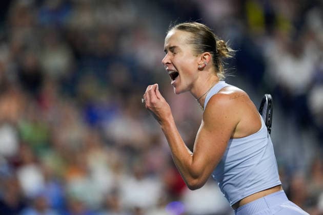 National Bank Open 2026 - Day 10 TORONTO, CANADA - AUGUST 10 : Elina Svitolina of Ukraine reacts after losing a point against Ekaterina Alexandrova in quarter-finals round match during day 10 of WTA, Tennis Damen 1000 National Bank Open in Toronto, Ontario, Canada on August 10, 2026. Mert Alper Dervis Anadolu Ontario Canada. Editorial use only. Please get in touch for any other usage.  Copyright: x2026xAnadoluxMertxAlperxDervisx