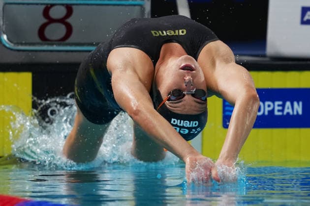 Alessia Bianchi from Italy at the Swimming European Aquatics Championships Paris 2026, Paris, August 10, 2026 .  Copyright: xGianxMattiaxD Alberto LaPressex
