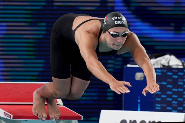 Italy™team during Women™s 4x200m Freestyle Final at the Swimming European Aquatics Championships Paris 2026, Paris, August 10, 2026  Copyright: xSpada LaPressex