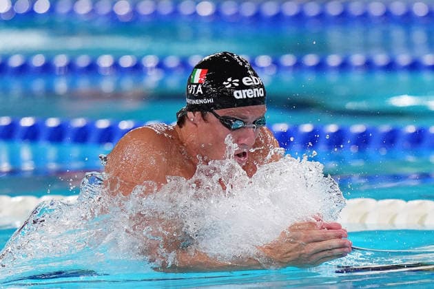 Nicolo Martinenghi Men™s 100m Breaststroke Semifinal at the Swimming European Aquatics Championships Paris 2026, Paris, August 10, 2026  Copyright: xSpada LaPressex