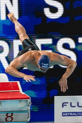 SWIMMING - EAC 2026 PARIS,FRANCE,11.AUG.26 - SWIMMING - European Aquatics Championships Paris 2026, 100m freestyle, men. Image shows Heiko Gigler (AUT).  GEPAxpictures xPhilippxBrem