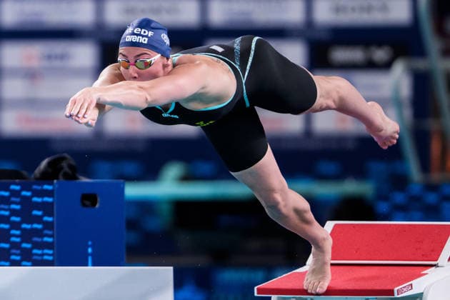 260811 Sara Junevik of Sweden competes in women™s 50 meters butterfly swimming heats during day twelve of the 2026 European Aquatics Championships on August 11, 2026 in Saint-Denis. Photo: Joel Marklund BILDBYRAN kod JM JM0839 bbeng simning swimming svomming 2026 european aquatics championships em dam Sverige Sweden *** August 11, 2026: Sara Junevik of Sweden competes in the women’s 50-meter butterfly swimming heats during day twelve of the 2026 European Aquatics Championships on August 11, 2026 in Saint Denis. Photo by Joel Marklund, BILDBYRAN, code JM JM0839 bbeng swimming 2026 European Aquatics Championships women s Sweden  Copyright: JOELxMARKLUND BB260811JM039