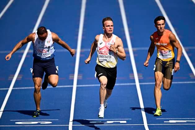 European Athletics Championships Birmingham 2026 - day 2 BIRMINGHAM, ENGLAND - AUGUST 11 : Verherstraeten Simon (BEL) in action during the 100m Men Round 1 Heat 2 on day 2 of the Birmingham 2026 European Athletics Championships on August 11, 2026 in Birmingham, England, 11 08 2026 Birmingham ENGLAND  Copyright: xTomasxSiskx