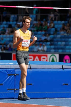 BIRMINGHAM, GREAT BRITAIN - AUGUST 11, 2026 : Falk WENDRICH (GER Germany) competing in the high jump qualification during the European Athletics Championships at Alexander Stadium on August 11, 2026 in Birmingham, Great Britain. Oregon Great Britain Copyright: xAxelxKohringx