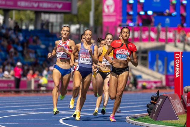 2026 European Athletics Championships, Alexander Stadium, Birmingham, England 11 8 2026 Women™s 800 Meter Round 1 Switzerland™s Audrey Werro on her way to victory Audrey Werro 11 8 2026  Copyright: xx 0S9A0681