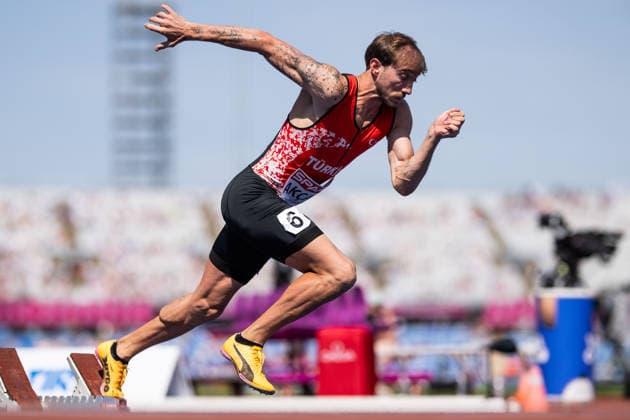 260811 Berke Akcam of Turkey competes in men s 400 meter hurdles qualification during day 2 of the 2026 European Athletics Championships on August 11, 2026 in Birmingham. Photo: Mathias Bergeld BILDBYRAN kod MB MT1065 friidrott athletics friidrett friidrotts-em em friidretts-em 2026 european athletics championships 2 bbeng hurdles hekk häck *** August 11, 2026: Berke Akcam of Turkey competes in the men’s 400-meter hurdles qualifying round during Day 2 of the 2026 European Athletics Championships on August 11, 2026 in Birmingham. Photo by Mathias Bergeld. BILDBYRAN code MB MT1065. track and field athletics friidrett friidrotts em em friidretts em 2026 European Athletics Championships 2 bbeng hurdles hekk häck  Copyright: MATHIASxBERGELD BB260811MB070