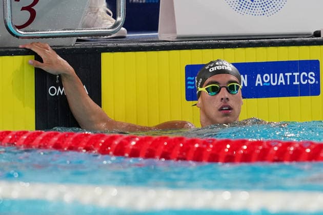 Carlos D Ambrosio from Italy at the Swimming European Aquatics Championships Paris 2026, Paris, August 11, 2026 .  Copyright: xGianxMattiaxD Alberto LaPressex