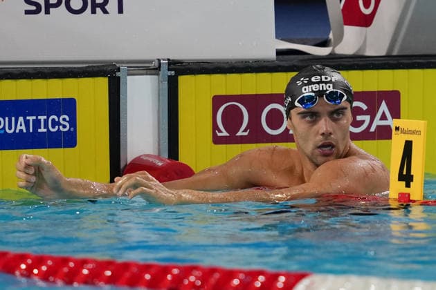Thomas Ceccon from Italy at the Swimming European Aquatics Championships Paris 2026, Paris, August 11, 2026 .  Copyright: xGianxMattiaxD Alberto LaPressex