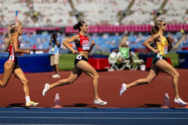 BIRMINGHAM, UNITED KINGDOM - AUGUST 11: Valentina Rosamilia of Switzerland competes in the Women s 800m during the European Athletics Championships at Alexander Stadium on August 11, 2026 in Birmingham, United Kingdom. England United Kingdom Copyright: xBEAUTIFULxSPORTS TobiasxLacknerx