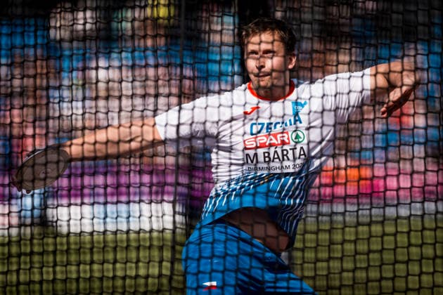European Athletics Championships in Birmingham, United Kingdom, August 11, 2026. Czech Marek Barta competes during the discus throw qualification. (CTKxPhoto JaroslavxSvoboda) CTKPhotoP2026081103749  CTKPhotoP2026081103749