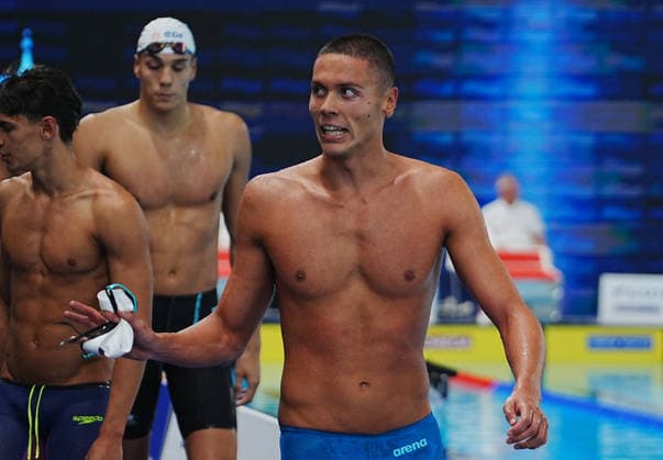 August 11, 2026, Paris, Bretagne, FRANCE: Popovici David of Roumanie During the Heats100 M Freestyle MEN at the European Swimming Championships at the Greater Paris Metropolis Olympic Aquatics Centre in Paris (France) on August 11, 2026.Credit . Paris FRANCE - ZUMAl193 20260811_zsp_l193_065 Copyright: xLaurentxLairysx