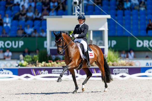 AACHEN - FEI World Championships 2026, AACHEN - FEI World Championships 2026 PRUNTHALLER Ulrike (AUT), Fleur TSF FEI Dressage World Championship, WM, Weltmeisterschaft Grand Prix de Dressage 1st Part Team Finale & Einzelqualifikation Lambertz-Preis Aachen, Reitstadion Soers 11. August 2026 - *** 2026 FEI World Championships in Aachen, Aachen FEI World Championships 2026 Ulrike Prunthaller (AUT), Fleur TSF FEI Dressage World Championship Grand Prix de Dressage, Part 1: Team Final, Individual Qualification, Lambertz Prize Aachen, Soers Equestrian Stadium, August 11, 2026