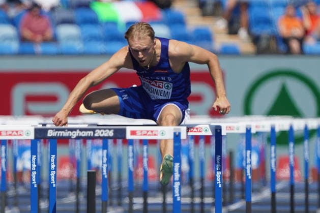 Birmingham , Leichtathletik, Athletics, Track and Field, EAA, Leichtathletik EM Birmingham 2026 European Championships birmingham 2026 , 10.08-17.08.2026, Alexander Stadium Birmingham, Grossbritannien , 110m Hurden Männer, 110m Hurdles Men, Santeri Kuusiniemi Finland FIN Copyright Gladys Chai von der Laage *** Birmingham, Track and Field, Athletics, EAA, 2026 European Athletics Championships in Birmingham, August 10–17, 2026, Alexander Stadium, Birmingham, United Kingdom, Men’s 110m Hurdles, Santeri Kuusiniemi, Finland (FIN), Copyright Gladys Chai von der Laage