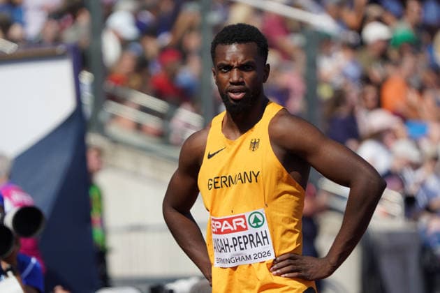 Birmingham , Leichtathletik, Athletics, Track and Field, EAA, Leichtathletik EM Birmingham 2026 European Championships birmingham 2026 , 10.08-17.08.2026, Alexander Stadium Birmingham, Grossbritannien , 100m Männer, 100m Men, Lucas Ansah-Peprah Deutschland, Germany, GER Copyright Gladys Chai von der Laage *** Birmingham, Track and Field, Athletics, EAA, 2026 European Athletics Championships in Birmingham, August 10–17, 2026, Alexander Stadium, Birmingham, United Kingdom, Men’s 100m, Lucas Ansah Peprah, Germany, GER. Copyright Gladys Chai von der Laage
