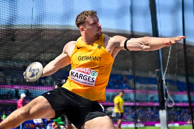 Marius KARGES (Germany, Eintracht Frankfurt, DISCUS THROW Men) GBR, European Athletics Championships, Athletics, 11.08.2026, GBR, European Athletics Championships, Athletics, 11.08.2026, Birmingham *** Marius KARGES Germany, Eintracht Frankfurt, Men s Discus Throw GBR, European Athletics Championships, Track and Field, August 11, 2026, GBR, European Athletics Championships, Track and Field, August 11, 2026, Birmingham Copyright: xEibnerxPressefoto JanxPapenfussx EP_JPS