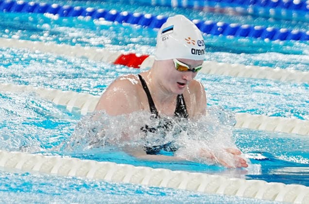 11 Aout European Aquatics Championships Paris 2026 Eneli Jeminova of Estonie Heats100 M Breasstroke Women at the European Swimming Championships at the Greater Paris Metropolis Olympic Aquatics Centre in Paris (France) on August 11, 2026.Credit Laurent Lairys parisFrance  Copyright: xLaurentxLairysx