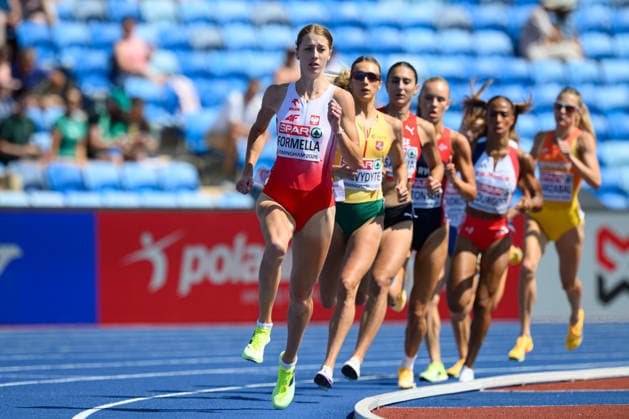 BIRMINGHAM, GREAT BRITAIN - August 11: Aleksandra Formella (Poland) leading the pace during the 800 metres semi-final race during the European Athletics Championships 2026 at Alexander Stadium in Birmingham, Great Britain (Photo by Sven Beyrich Sports Press Photo)  Copyright: xSvenxBeyrich SportsxPressxPhotox Sportspressphoto_SPR204257