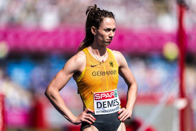 European Athletics Championships; Birmingham, 11.08.2026 BIRMINGHAM, UNITED KINGDOM - AUGUST 11: Eileen Demes (GER - Germany) during the semi final of the womens 400 m hurdles on August 11, 2026 in Birmingham, United Kingdom. *** European Athletics Championships, Birmingham, August 11, 2026 BIRMINGHAM, UNITED KINGDOM AUGUST 11 Eileen Demes (GER) of Germany during the semifinal of the women s 400-meter hurdles on August 11, 2026, in Birmingham, United Kingdom Copyright: xBEAUTIFULxSPORTS UlfxSchillerx