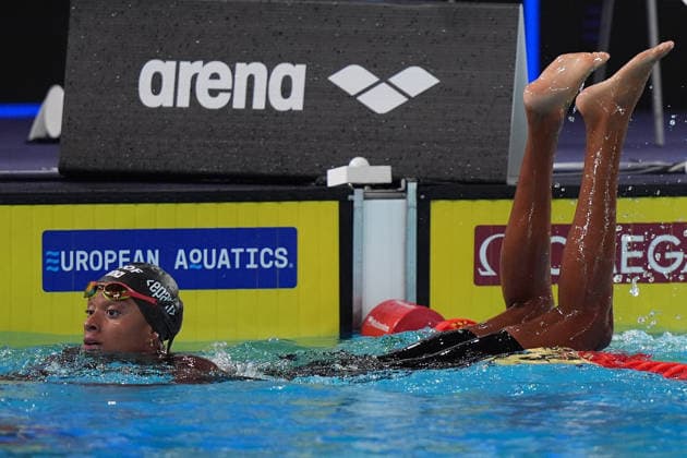 Sara Curtis Winner bronze medal Women s 100m Freestyle Final the Swimming European Aquatics Championships Paris 2026, Paris, August 11, 2026 .  Copyright: xDavidexSpada LaPressex