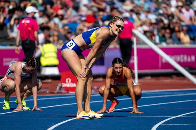 11.08.2026, GBR, Leichtathletik, Europameisterschaft 2026, Morgensession Tag 2, Birmingham Viktoriya Tkachuk ( Ukraine ), 400 Meter Hürden Damen, Halbfinale Birmingham Alexander Stadium England Großbritannien *** August 11, 2026, GBR, Track and Field, 2026 European Championships, Morning Session, Day 2, Birmingham Viktoriya Tkachuk, Ukraine, Women s 400-meter hurdles, Semifinals, Alexander Stadium, Birmingham, England, Great Britain Copyright: xNordphoto Memmlerx