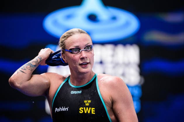 260811 Sarah Sjöström of Sweden after competing in a women™s 50 meters butterfly swimming semifinal during day twelve of the 2026 European Aquatics Championships on August 11, 2026 in Saint-Denis. Photo: Joel Marklund BILDBYRAN kod JM JM0839 bbeng simning swimming svomming 2026 european aquatics championships em dam Sverige Sweden *** August 11, 2026: Sarah Sjöström of Sweden after competing in the women’s 50-meter butterfly swimming semifinal on day twelve of the 2026 European Aquatics Championships on August 11, 2026 in Saint-Denis. Photo by Joel Marklund, BILDBYRAN, code JM JM0839 bbeng swimming 2026 European Aquatics Championships European Championships women s Sweden  Copyright: JOELxMARKLUND BB260811JM179