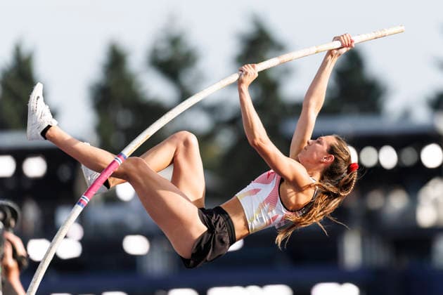 BIRMINGHAM, GREAT BRITAIN - AUGUST 11, 2026 : Elien VEKEMANS (BEL Belgium) competing in the women’s pole-vault qualification during the European Athletics Championships at Alexander Stadium on August 11, 2026 in Birmingham, Great Britain. Great Britain Copyright: xAxelxKohringx