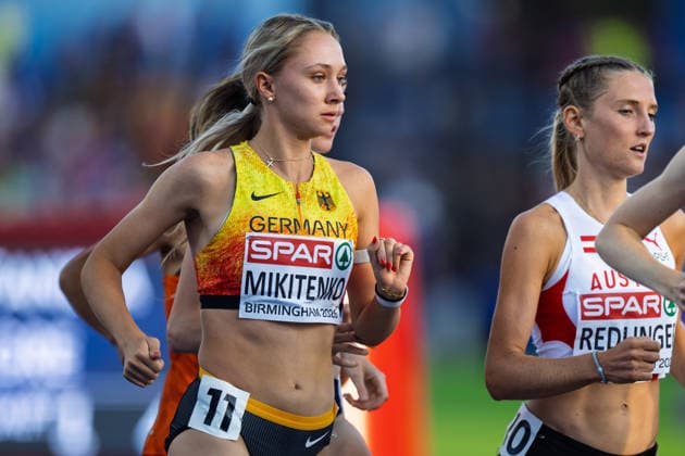 BIRMINGHAM, UNITED KINGDOM - AUGUST 11: Vanessa Mikitenko of Germany competes in the Women s 5000m during the European Athletics Championships at Alexander Stadium on August 11, 2026 in Birmingham, United Kingdom. England United Kingdom Copyright: xBEAUTIFULxSPORTS TobiasxLacknerx