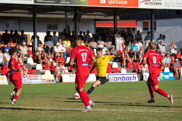 Loris Maier (SG Sonnenhof Großaspach, 27), SSV Schwäbisch Hall vs. SG Sonnenhof Großaspach, Fussball, WFV-Pokal, 3. Runde, 11.08.2026 Schwäbisch Hall Baden-Wuerttemberg Deutschland *** Loris Maier, SG Sonnenhof Großaspach, 27, SSV Schwäbisch Hall vs. SG Sonnenhof Großaspach, Soccer, WFV Cup, 3rd Round, August 11, 2026, Schwäbisch Hall, Baden-Württemberg, Germany Copyright: xkolbert-press PhilipxZieglerx