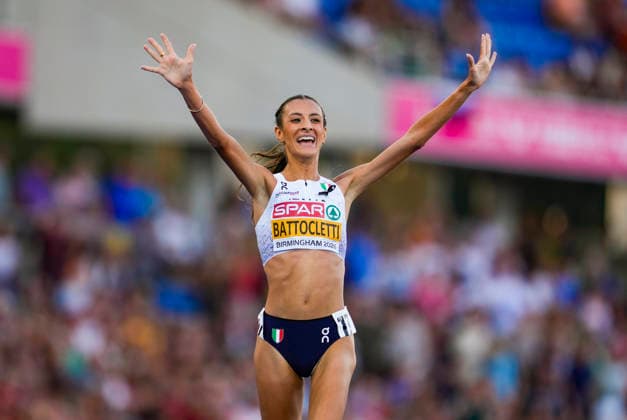 EM i friidrett utendors 2026 - Dag 2 Birmingham, England 20260811. Nadia Battocletti i ovelsen 5000 meter kvinner finale under EM i friidrett 2026 pa Alexander Stadium i Birmingham tirsdag. Foto: Beate Oma Dahle NTB Birmingham England EDITORIAL USE ONLY. RESTRICTED USE FOR BETTING COMPANIES Ref:_SPOYIYwoN2x_QY.jpg *** 2026 European Outdoor Athletics Championships, Day 2, Birmingham, England, August 11, 2026: Nadia Battocletti in the women’s 5,000-meter final at the 2026 European Athletics Championships at Alexander Stadium in Birmingham on Tuesday. Photo: Beate Oma Dahle, NTB, Birmingham, England. EDITORIAL USE ONLY. RESTRICTED USE FOR BETTING COMCOMPANIES  Copyright: xBeatexOmaxDahlex xNTBx