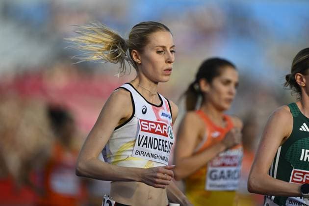 Belgium s Elise Vanderelst is pictured in action during the women s 5.000m event on the second day of the European Athletics Championships (August 10-18) in Birmingham, United Kingdom, on Tuesday 11 August 2026. ERICxLALMAND  x183182316x
