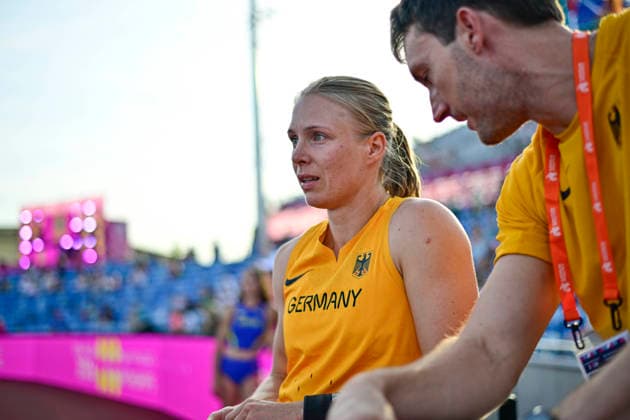 Anjuli KNAESCHE (Germany, VfB Stuttgart, POLE VAULT Women) GBR, European Athletics Championships, Athletics, 11.08.2026, GBR, European Athletics Championships, Athletics, 11.08.2026, Birmingham *** Anjuli KNAESCHE Germany, VfB Stuttgart, Women s Pole Vault GBR, European Athletics Championships, Track and Field, August 11, 2026, GBR, European Athletics Championships, Track and Field, August 11, 2026, Birmingham Copyright: xEibnerxPressefoto JanxPapenfussx EP_JPS