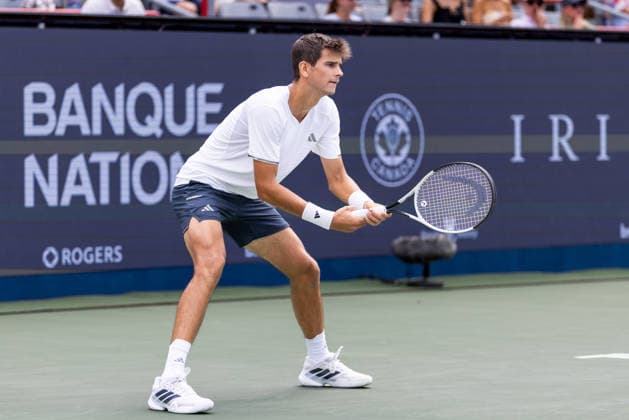 August 11, 2026, Montreal, Quebec, Canada: RAFAEL JODAR (20) from Spain waiting service in match against Arthur Fils (18) from France in quarter final at Canadian Open at IGA stadium in Montreal, Quebec, Canada on 2026-08-11 Montreal Canada - ZUMAl189 20260811_zsp_l189_043 Copyright: xYannickxLegarex