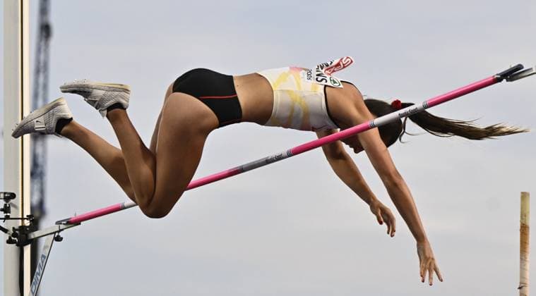 Belgian Elien Vekemans pictured in action during the women s pole vault event on the second day of the European Athletics Championships (August 10-18) in Birmingham, United Kingdom, on Tuesday 11 August 2026. ERICxLALMAND  x183184940x