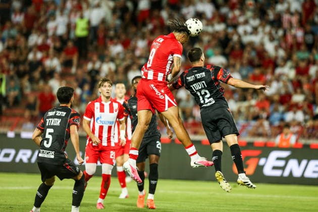 Crvena zvezda v Hapoel Beer Sheva - UEFA Champions League BELGRADE, SERBIA - AUGUST 11: Players in action during UEFA Champions League qualifying match between Red Star Belgrade and Hapoel Beer Sheva at Rajko Mitic Stadium on August 11, 2026. Filip Stevanovic Anadolu Belgrade Serbia. Editorial use only. Please get in touch for any other usage.  Copyright: x2026xAnadoluxFilipxStevanovicx