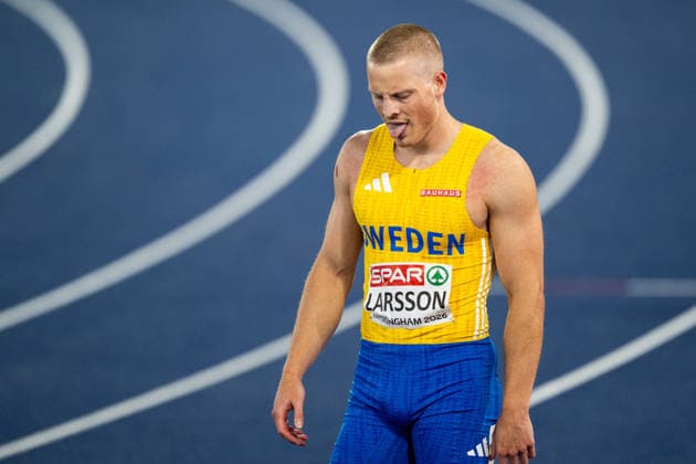 260811 Henrik Larsson of Sweden looks dejected after men s 100 meter semifinal during day 2 of the 2026 European Athletics Championships on August 11, 2026 in Birmingham. Photo: Mathias Bergeld BILDBYRAN kod MB MT1065 friidrott athletics friidrett friidrotts-em em friidretts-em 2026 european athletics championships 2 bbeng *** August 11, 2026: Henrik Larsson of Sweden looks dejected after the men’s 100-meter semifinal on Day 2 of the 2026 European Athletics Championships on August 11, 2026 in Birmingham. Photo by Mathias Bergeld, BILDBYRAN, code MB MT1065. track and field, athletics, friidrett, friidrotts EM, 2026 European Athletics Championships, 2 bbeng  Copyright: MATHIASxBERGELD BB260811MB134