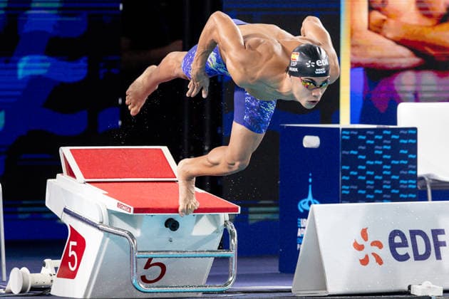 European Aquatics Championships Swimming Day 2 Luca Hoek Le Guenedal during European Aquatics Championships Swimming Day 2 in Paris, France, on August 11, 2026 Paris France  Copyright: xFotoxOlimpikx originalFilename:jastrzebowski-european260811_npfCZ.jpg