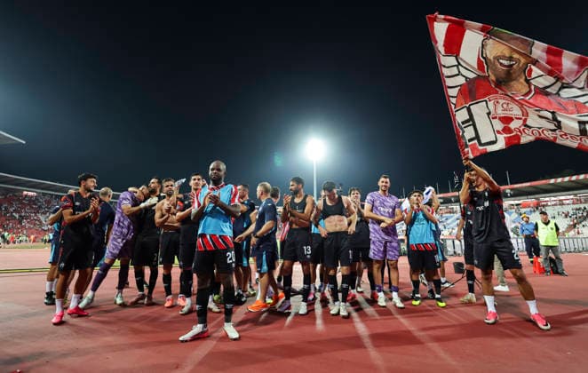 Crvena Zvezda v Hapoel Beer Sheva - UEFA Chmpions League Qualifiers during the UEFA Champions League 2026 27 League Third qualifying round 2nd leg match between FK Crvena Zvezda and Hapoel Beer Sheva at Stadium Rajko Mitic on August 11, 2026 in Belgrade, Serbia. Belgrade Serbia Copyright: xSrdjanxStevanovicx x