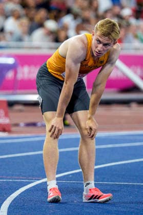 BIRMINGHAM, GREAT BRITAIN - AUGUST 11, 2026 : Thorben FINKE (GER Germany) competing in the 400m semifinal during the European Athletics Championships at Alexander Stadium on August 11, 2026 in Birmingham, Great Britain. Great Britain Copyright: xLeahxKohringx