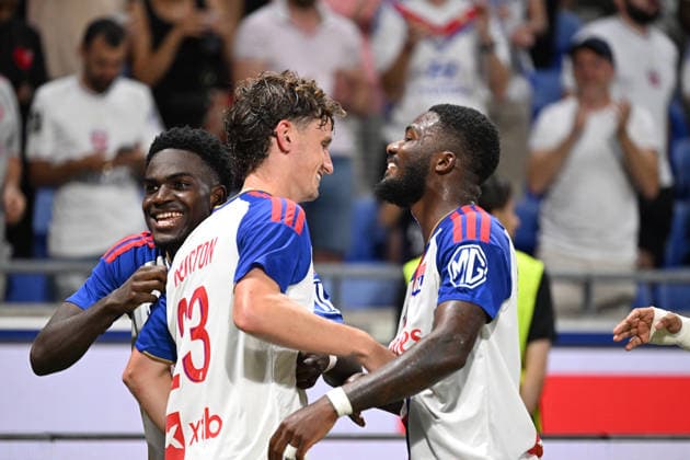 Football : Olympique Lyonnais v Sparta Praha- Qualifying champions league 11 08 2026 Tyler MORTON of Lyon scoring goal of Lyon scoring goal during the second leg, 3rd qualifying round match of the Football Champions League between Olympiquer Lyonnais and Sparta Praha ,Czech Republic at Groupama Stadium Decines Charpieu Lyon on August 11, 2026, , France LYONFrance  Copyright: xMouradxAllilix