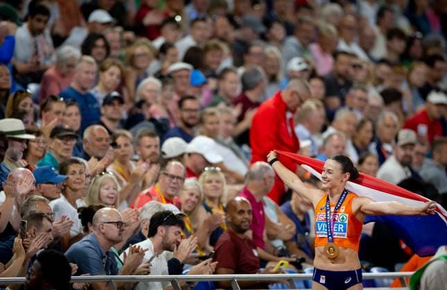 BIRMINGHAM - Nadine Visser after the 100-meter hurdles final on the second day of the European Athletics Championships. IRIS VAN DEN BROEK ANP xVIxANPxSportx xxANPxIVx 565287333 originalFilename: 565287333.jpg