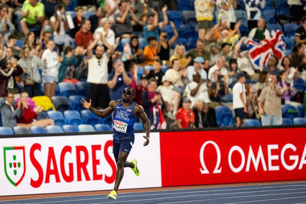 260811 Romell Glave of Great Britain celebrates after men s 100 meter final during day 2 of the 2026 European Athletics Championships on August 11, 2026 in Birmingham. Photo: Mathias Bergeld BILDBYRAN kod MB MT1065 friidrott athletics friidrett friidrotts-em em friidretts-em 2026 european athletics championships 2 bbeng *** August 11, 2026: Romell Glave of Great Britain celebrates after the men’s 100-meter final on Day 2 of the 2026 European Athletics Championships in Birmingham. 2026 in Birmingham. Photo by Mathias Bergeld. BILDBYRAN code MB MT1065. track and field, athletics, friidrett, friidrotts EM, 2026 European Athletics Championships, 2 bbeng  Copyright: MATHIASxBERGELD BB260811MB155