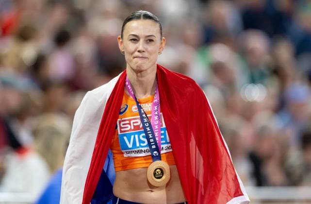 BIRMINGHAM - Nadine Visser wins the 100-meter hurdles final on the second day of the European Athletics Championships. IRIS VAN DEN BROEK ANP xVIxANPxSportx xxANPxIVx 565287780 originalFilename: 565287780.jpg