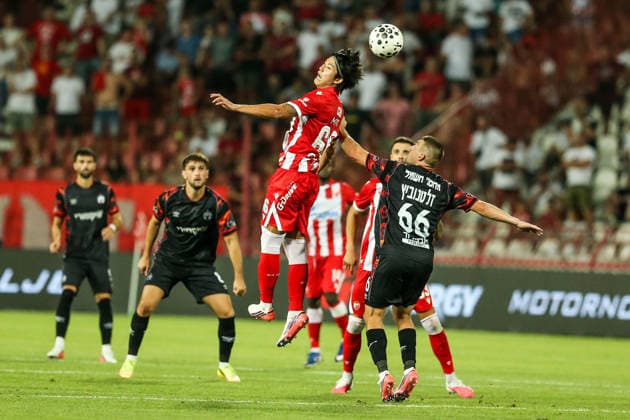 Crvena zvezda v Hapoel Beer Sheva - UEFA Champions League BELGRADE, SERBIA - AUGUST 11: Igor Zlatanovic (66) of Hapoel Beer Sheva in action during UEFA Champions League qualifying match between Crvena Zvezda and Hapoel Beer Sheva at Rajko Mitic Stadium on August 11, 2026. Filip Stevanovic Anadolu Belgrade Serbia. Editorial use only. Please get in touch for any other usage.  Copyright: x2026xAnadoluxFilipxStevanovicx